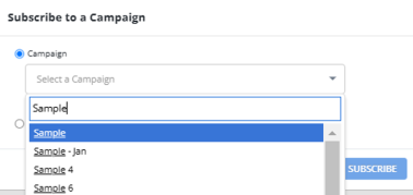 campaign subscribe